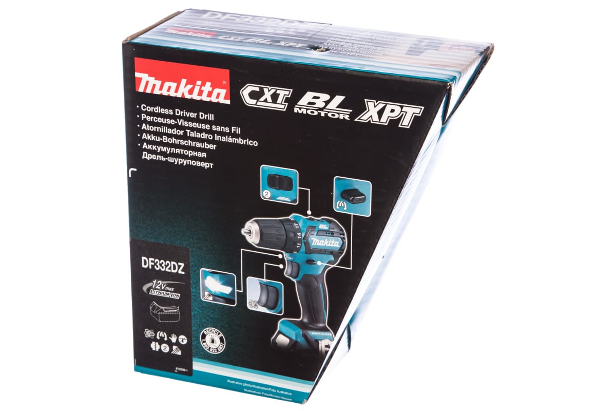 Аккумуляторная дрель-шуруповерт Makita CXT DF332DZ