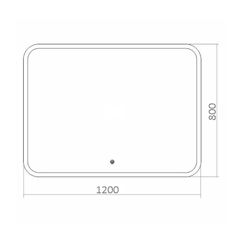 Зеркало Azario Стив 120x80 см ФР-00002225 с подсветкой, подогревом