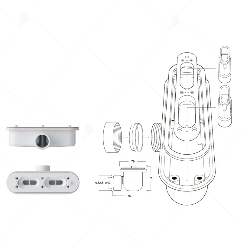 Поддон для душа RGW STL 14212816-01 160x80 белый