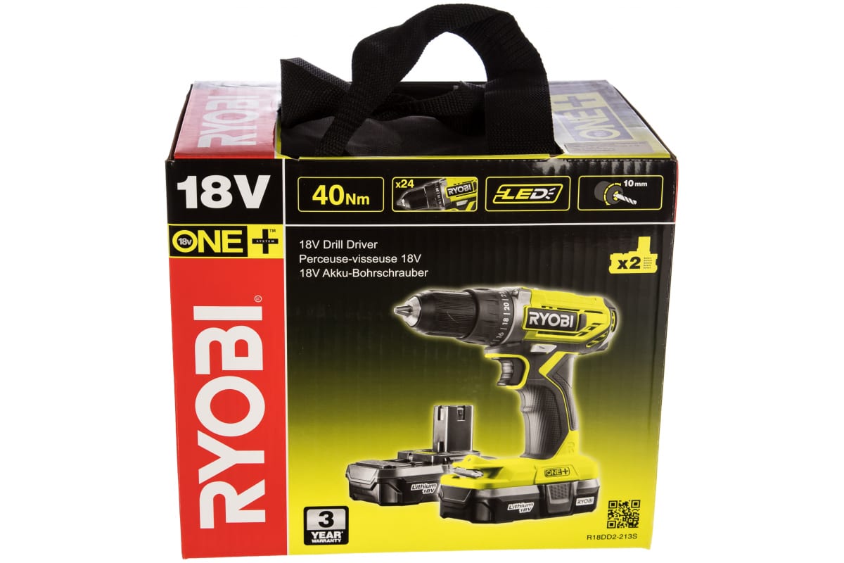 Дрель-шуруповерт Ryobi ONE+ R18DD2-213S 5133004374