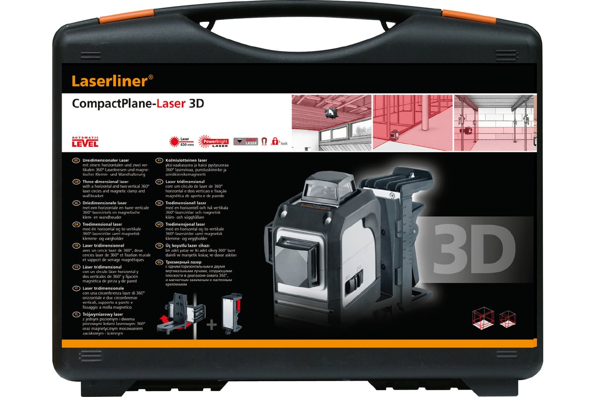 Трёхмерный лазер Laserliner CompactPlane-Laser 3D 036.290A