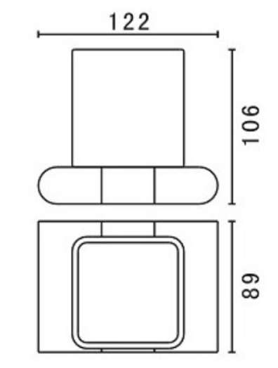 Держатель для стакана Art&Max Platino AM-E-3968-MB черный матовый