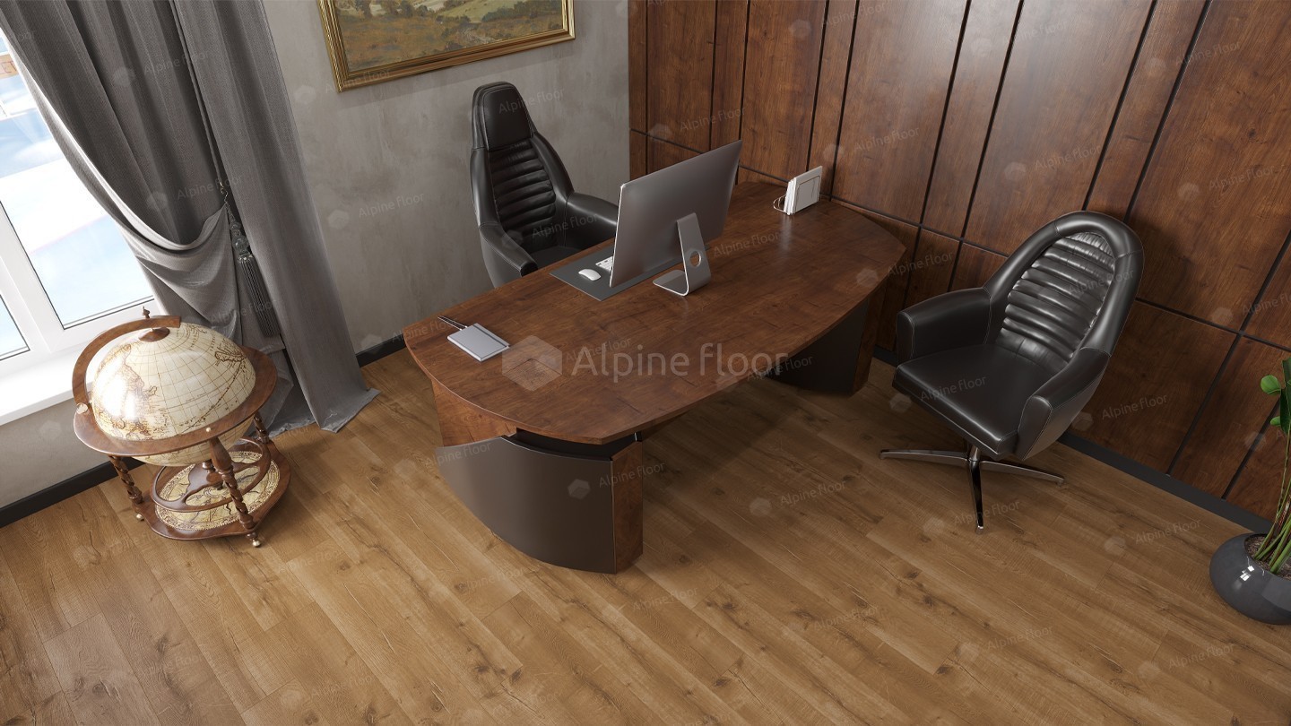 SPC ламинат Alpine Floor Real Wood Дуб Royal 1220x183x6,0 мм, ECO 2-1 MC