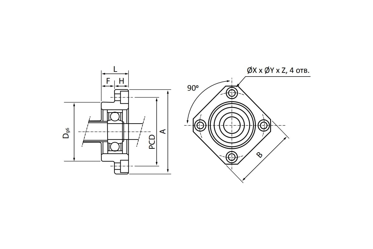 Опора ШВП TECHNIX FF15TEСHNIX