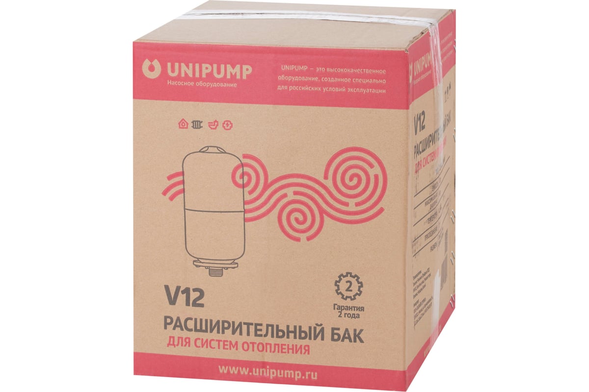 Расширительный бак вертикальный (12 л) UNIPUMP 28010