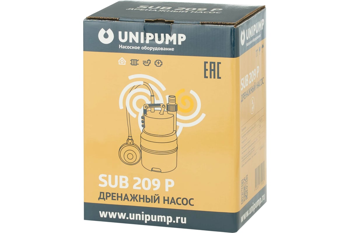 Дренажный насос UNIPUMP SUB 209 P 77522