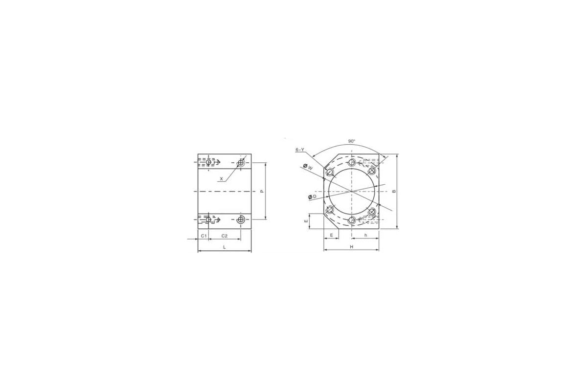 Держатель для гайки TECHNIX ШВП DSG3205 DSG3205TECHNIX