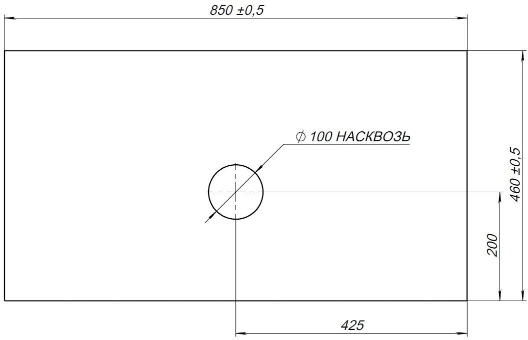 Столешница Allen Brau Infinity 85 см graphite structure, 1.21011.GR-S