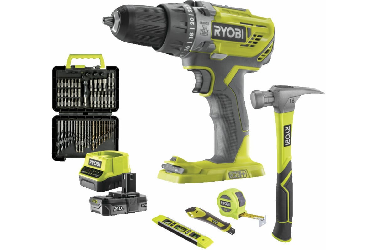 Ударная дрель-шуруповерт Ryobi 18В R18PD3-120TAH 5133005505