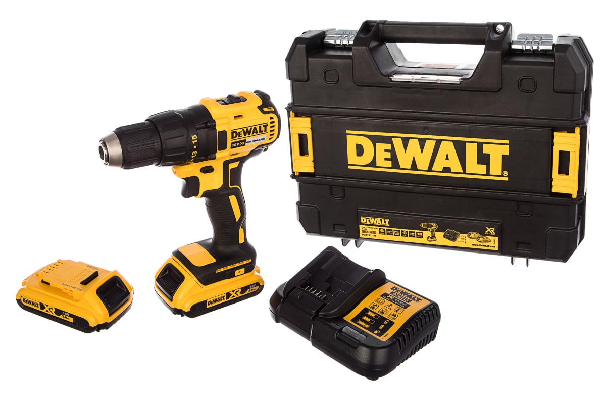 Беcщеточная дрель-шуруповерт DeWalt DCD777D2T