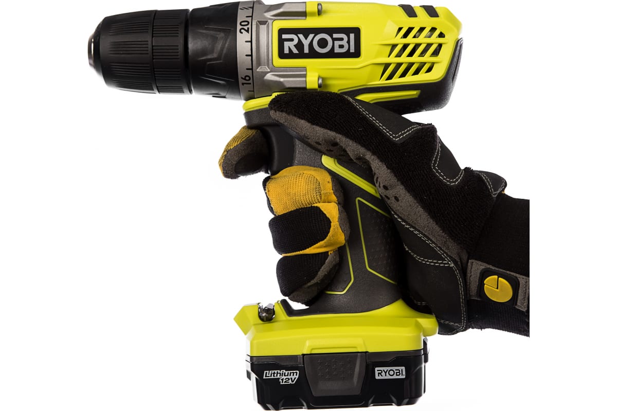 Аккумуляторная дрель-шуруповерт Ryobi R12SD-L13G 5133002322