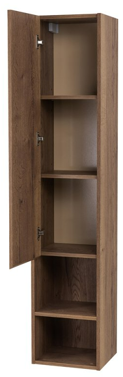 Шкаф пенал BelBagno Kraft 33 см L с одной дверцей, Rovere Tabacco, KRAFT-1600-1A-SC-RT-L