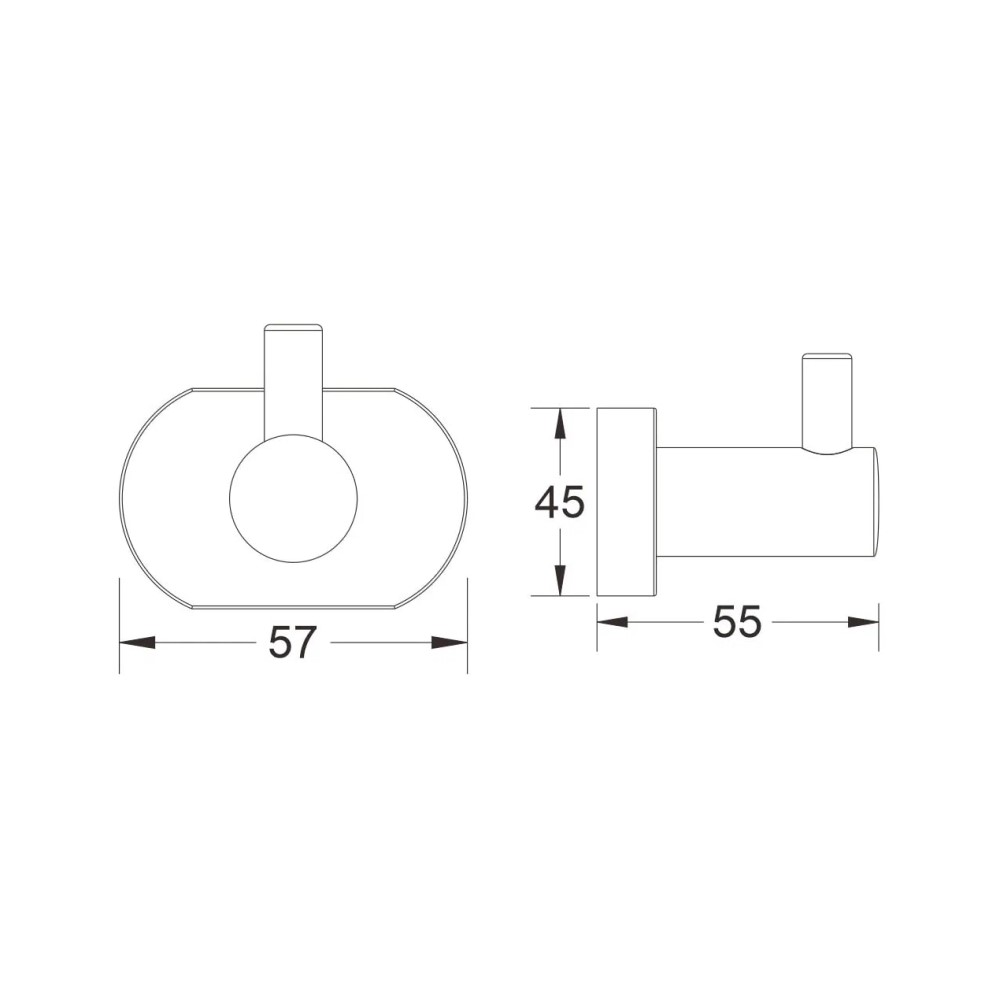 Крючок Belz B90105-1 черный