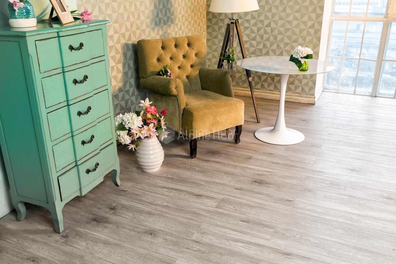 Виниловый ламинат Alpine Floor Grand Sequoia LVT Атланта 1219.2x184.15x2.5 мм, ECO 11-202