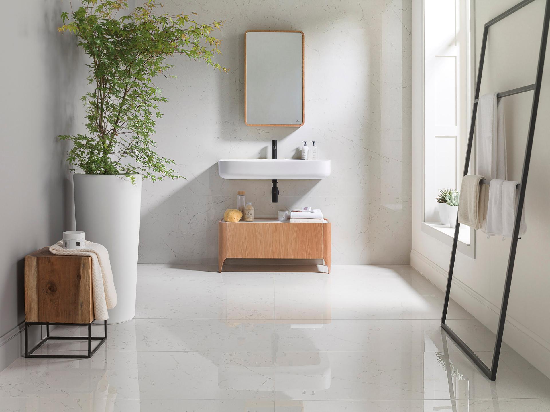 Керамогранит Porcelanosa Bianco Pulido 58,6x118,7 см, 100226490