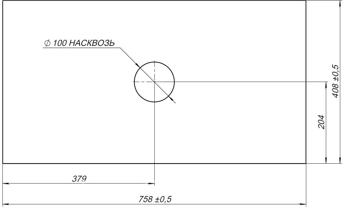 Столешница Allen Brau Priority 80 см graphite, 1.31010.G