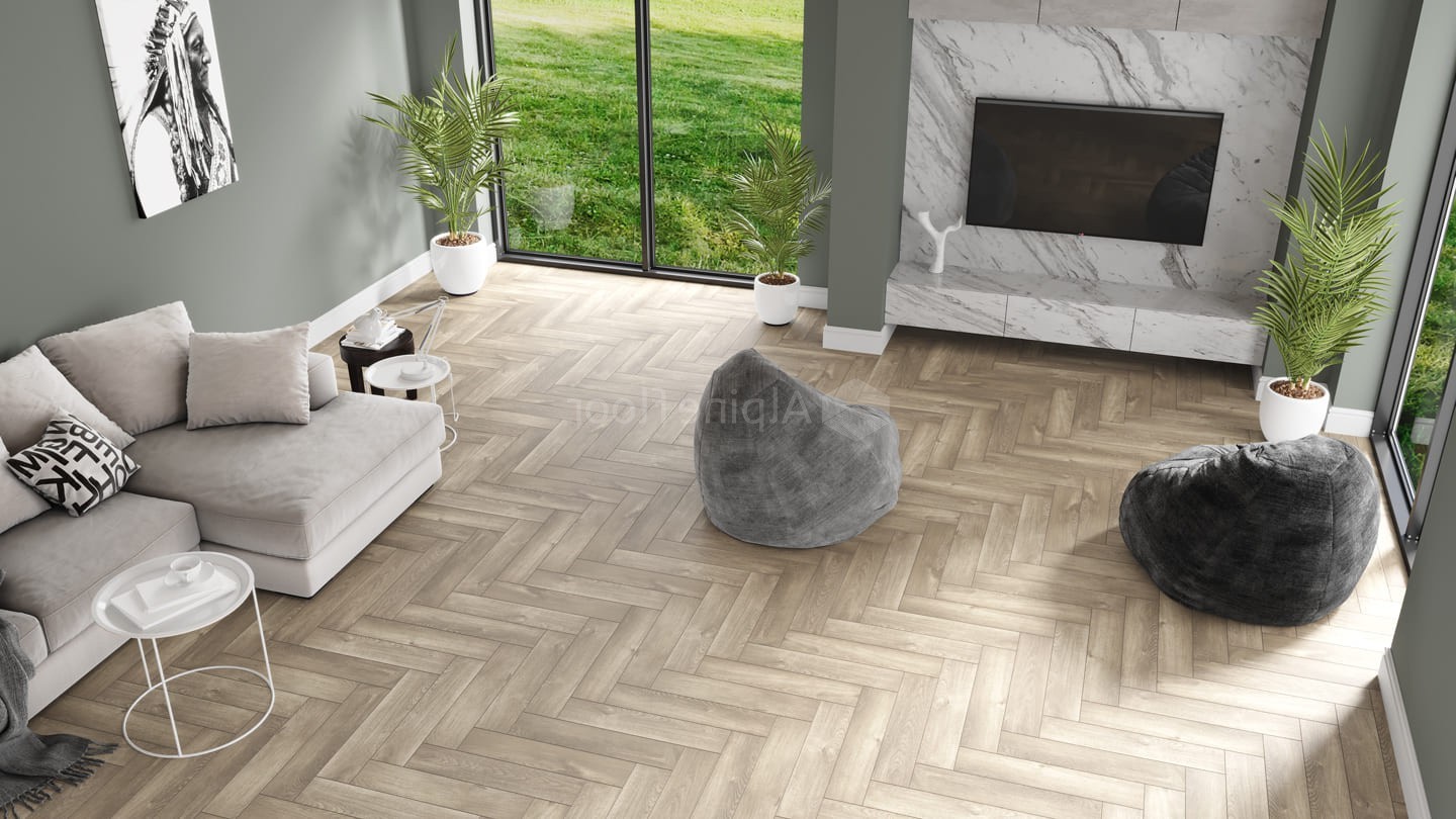 SPC ламинат Alpine Floor Parquet Light Дуб Натуральный Отбеленный 600x125x4 мм, ECO 13-5A