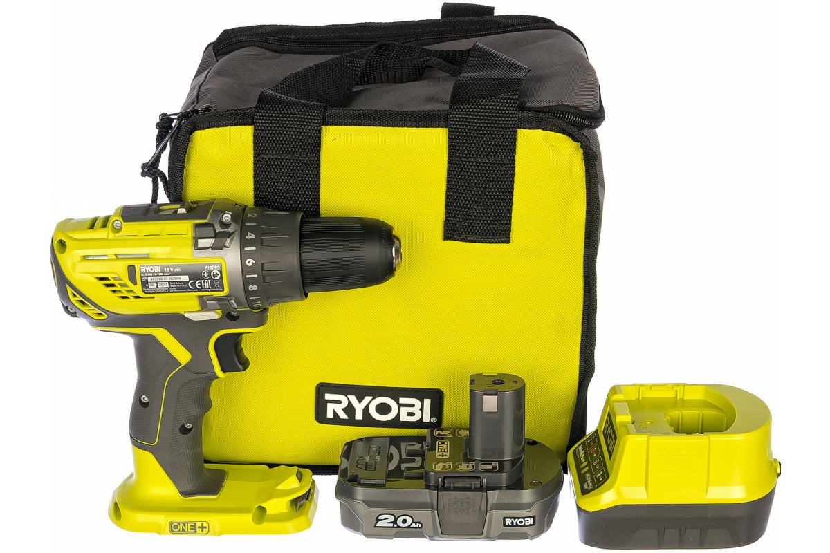 Компактная дрель-шуруповерт Ryobi ONE+ R18DD3-120S 5133003347