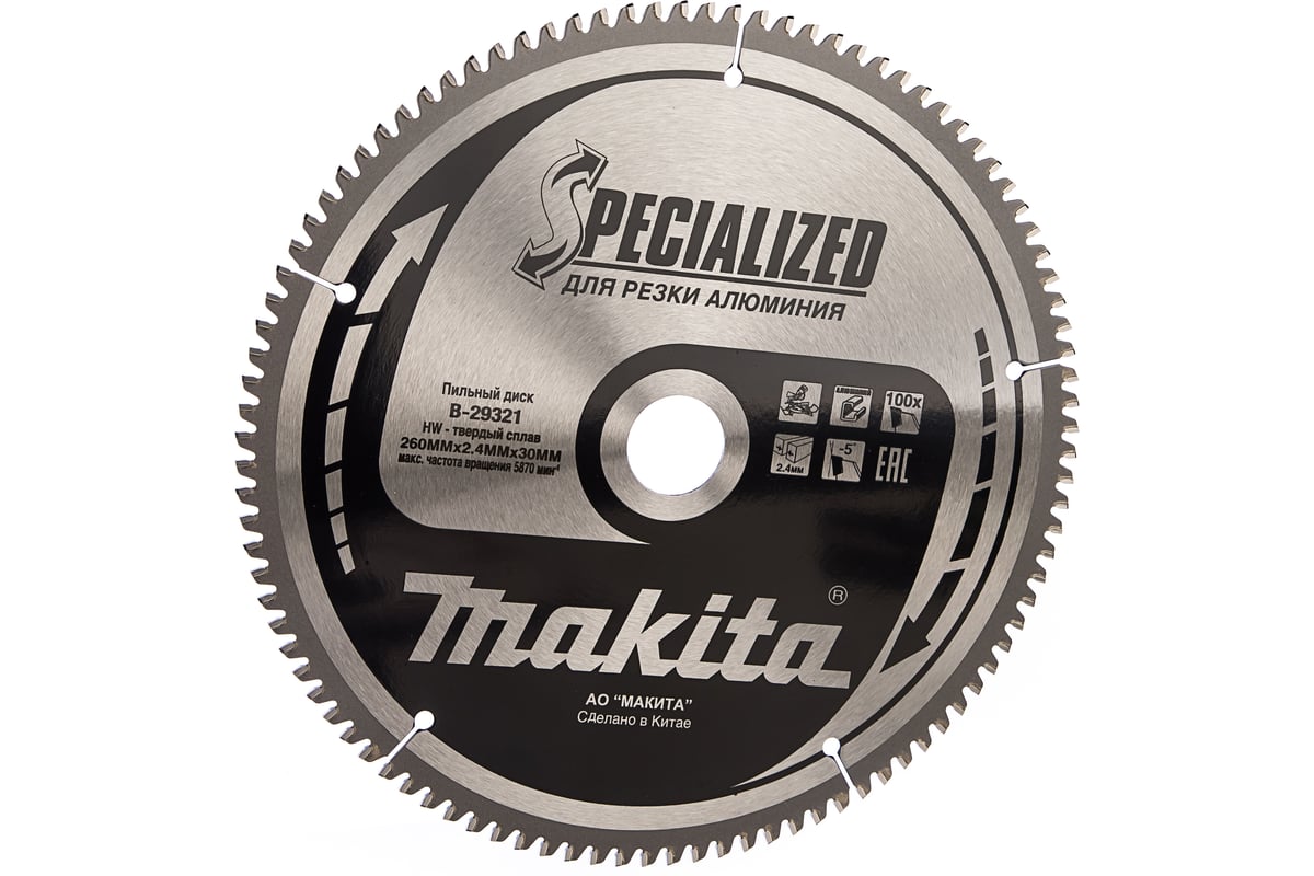 Пильный диск 260x30 Al Makita B-29321