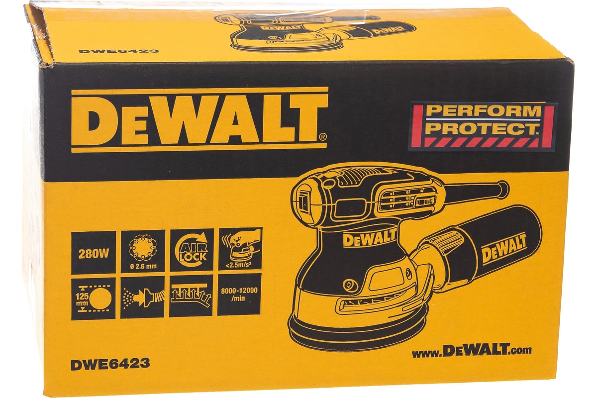 Эксцентриковая шлифмашина DeWalt DWE6423