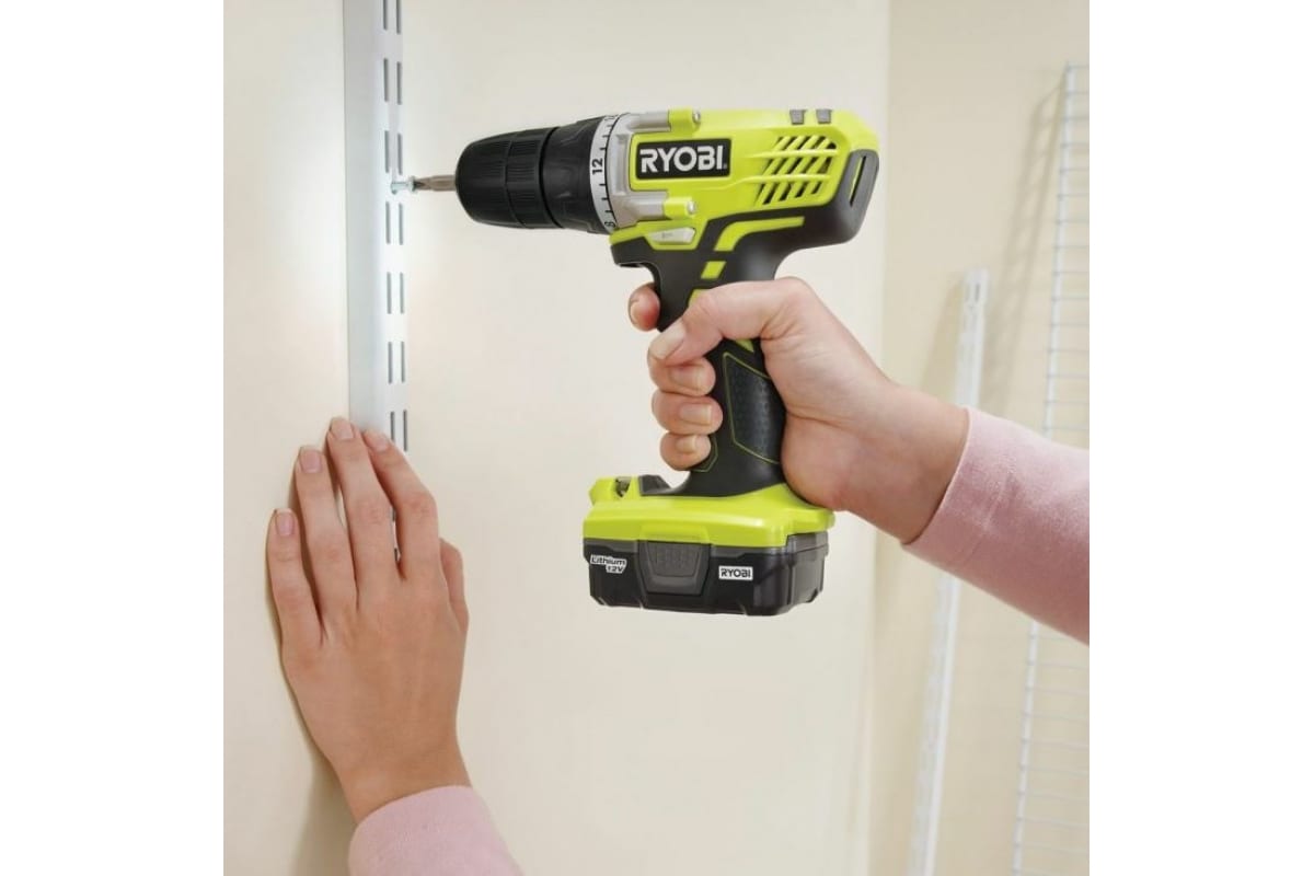 Аккумуляторная дрель-шуруповерт Ryobi R12SD-L13G 5133002322