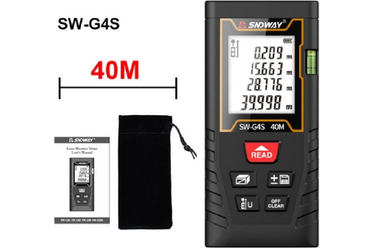 Лазерный дальномер SNDway 40 м SW-G4S