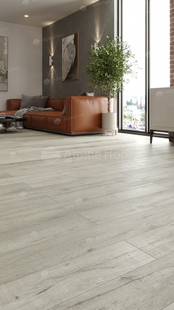 SPC ламинат Alpine Floor Premium XL Дуб Серебряный 1220x183x8 мм, ECO 7-22 ABA New