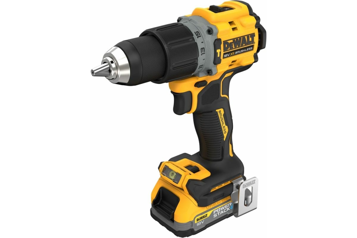 Ударная дрель-шуруповерт DeWalt Powerstack DCD805E1T-QW