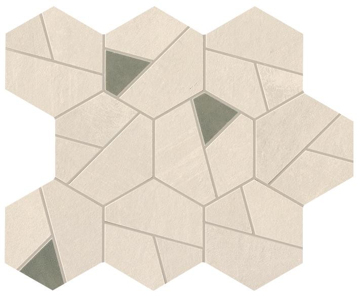 Мозаика Atlas Concorde Boost Pro Ivory Mosaico Hex Olive 25x28,5 см, A0QN