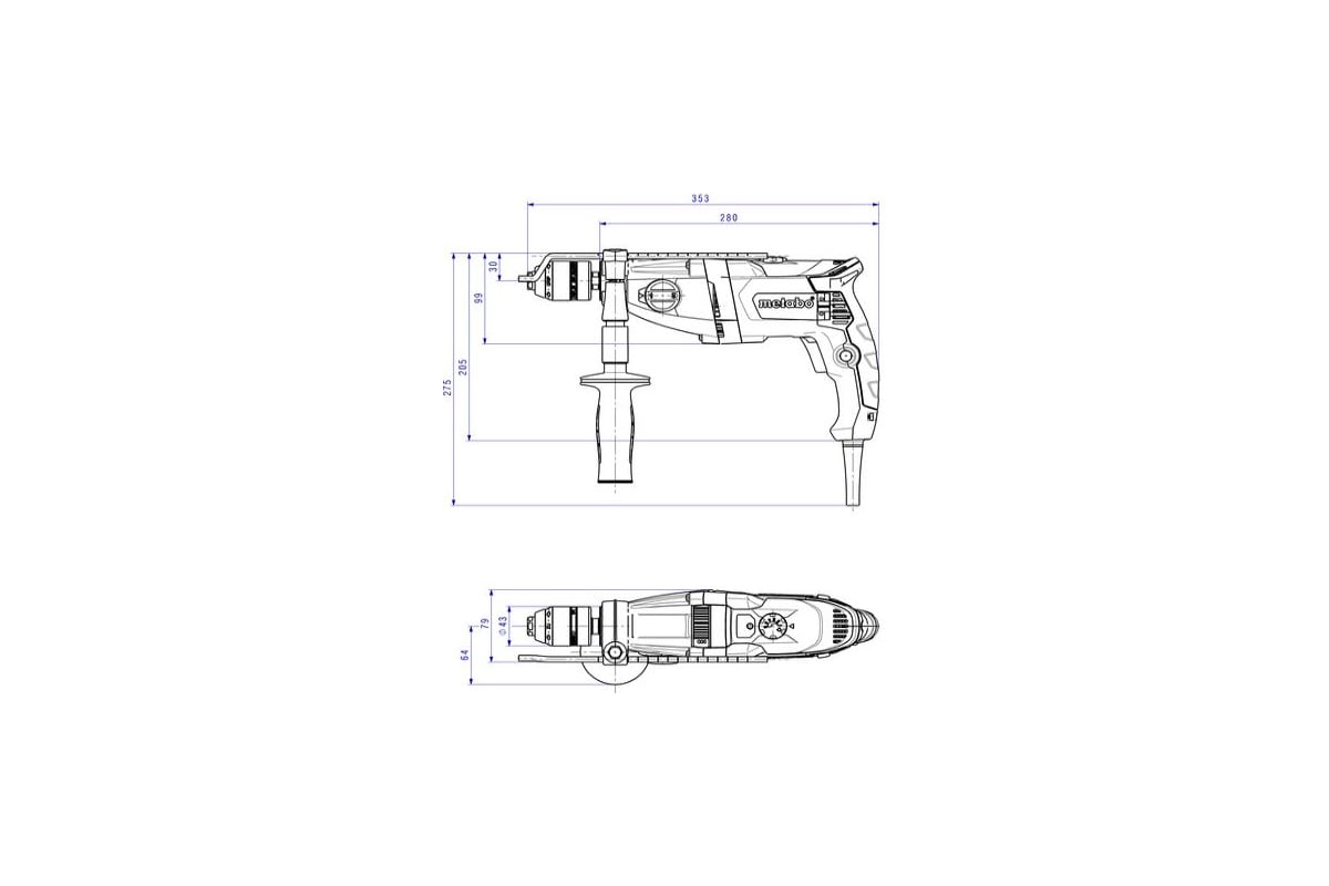 Ударная дрель Metabo SBEV 1000-2 600783510