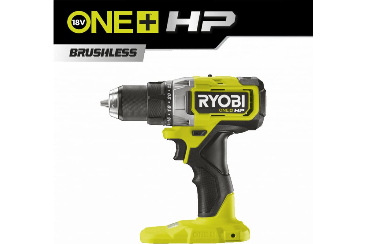 Бесщеточная аккумуляторная дрель-шуруповерт Ryobi ONE+ HP RDD18X-0 5133004985