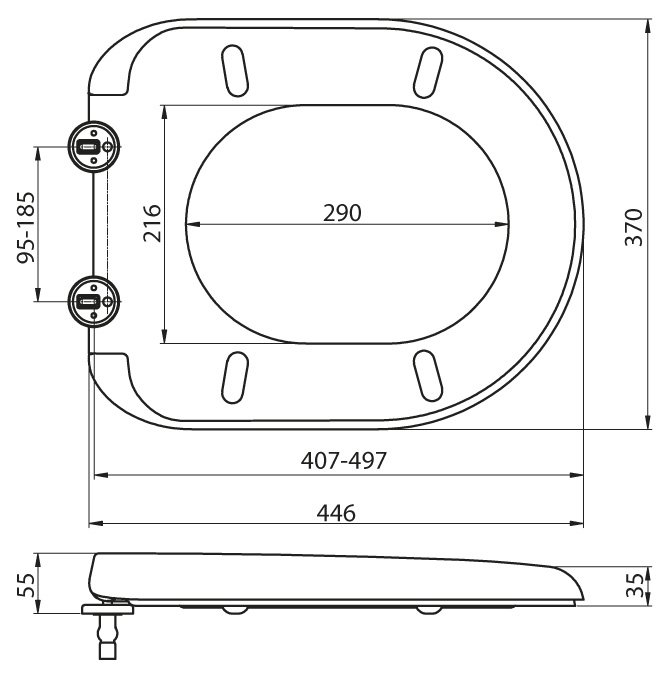 Крышка-сиденье BelBagno Sfera-T BB123SC с микролифтом