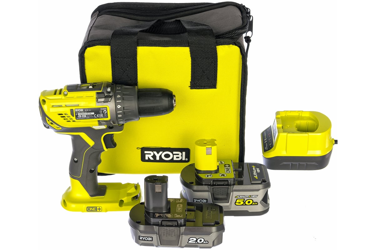 Компактная дрель-шуруповерт Ryobi ONE+ R18DD3-252S 5133003353