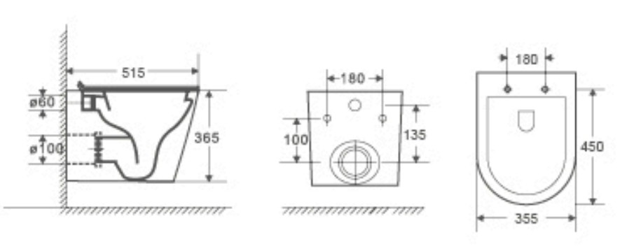 Комплект Weltwasser 10000006945 унитаз Salzbach 004 MT-BL + инсталляция Marberg 410 + кнопка Mar 410 SE