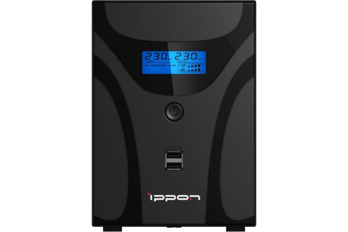 Источник бесперебойного питания Ippon Smart Power Pro II Euro 1600 960Вт 1600ВА черный 1029742