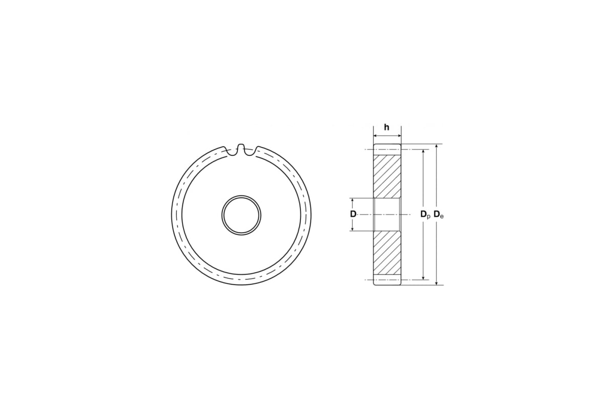  Sati Зубчатая шестерня Sati без ступицы, M1, Z120 CM26120