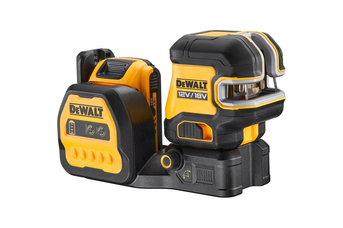 Лазерный построитель плоскостей DeWalt 18В, зеленый DCE825D1G18-QW