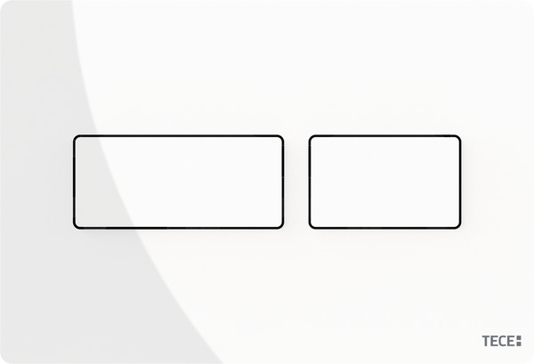 Кнопка смыва TECE Solid 9240432 металл, белый глянцевый