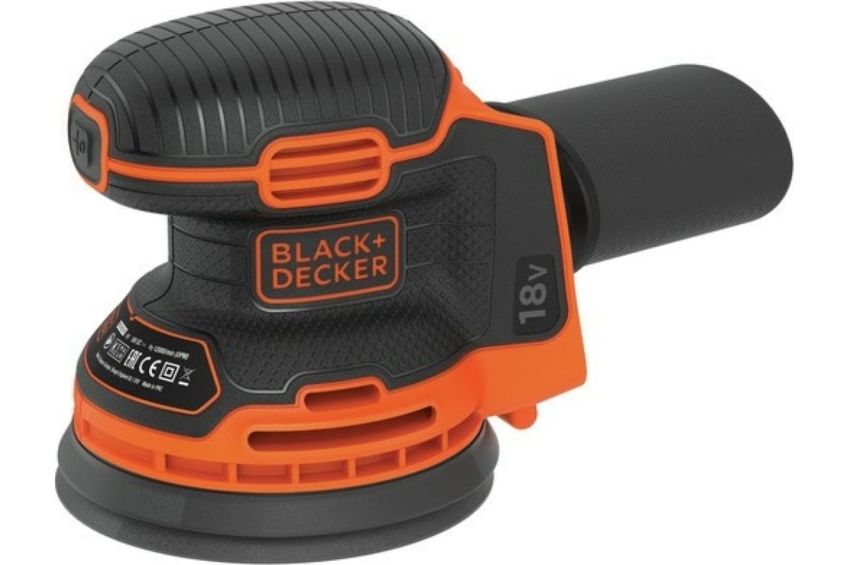 Аккумуляторная эксцентриковая шлифмашина Black&Decker BDCROS18N