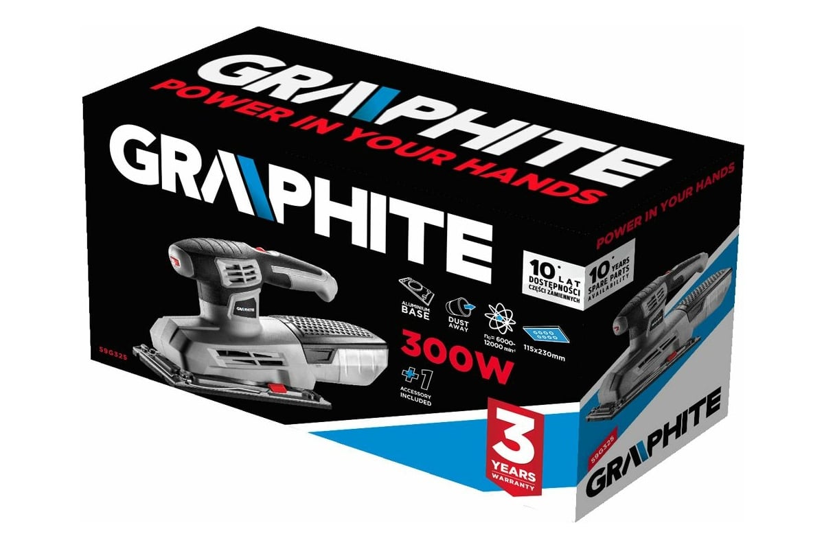 Вибрационная шлифовальная машина Graphite 59G325