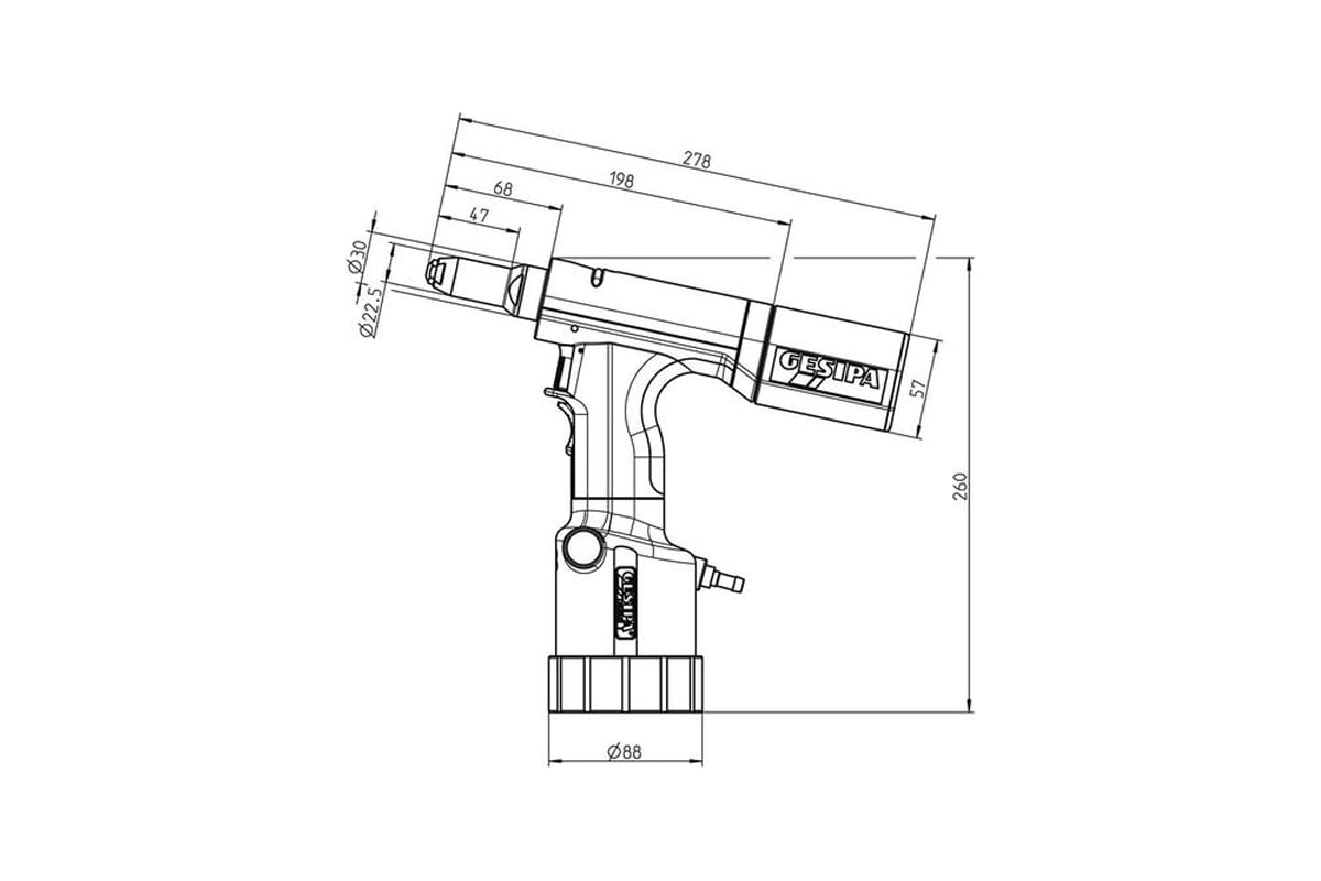 Заклепочник Gesipa Taurus 2 7570007 / 1457771