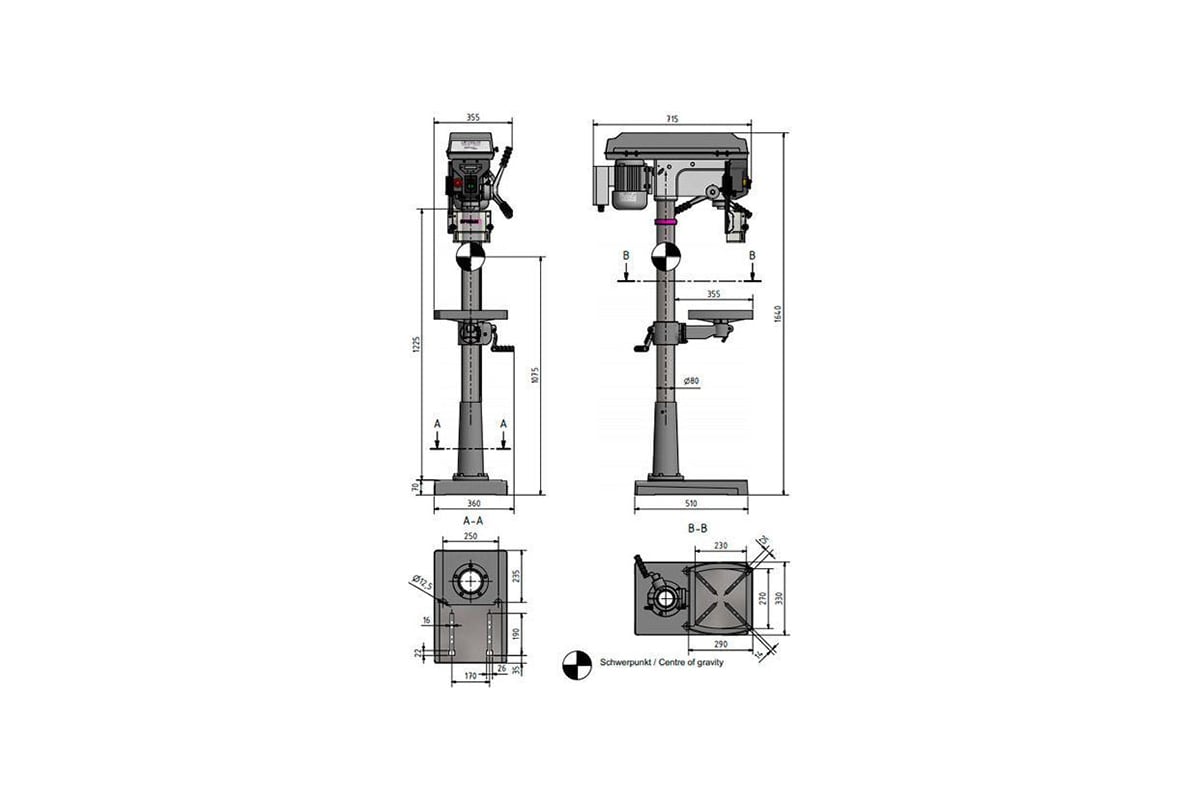 Сверлильный станок Optimum D26Pro 3003030