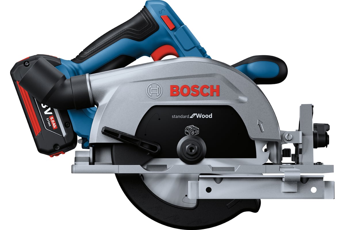 Аккумуляторная циркулярная пила Bosch GKS 185-LI (1 Ак.Б) 06016C1223