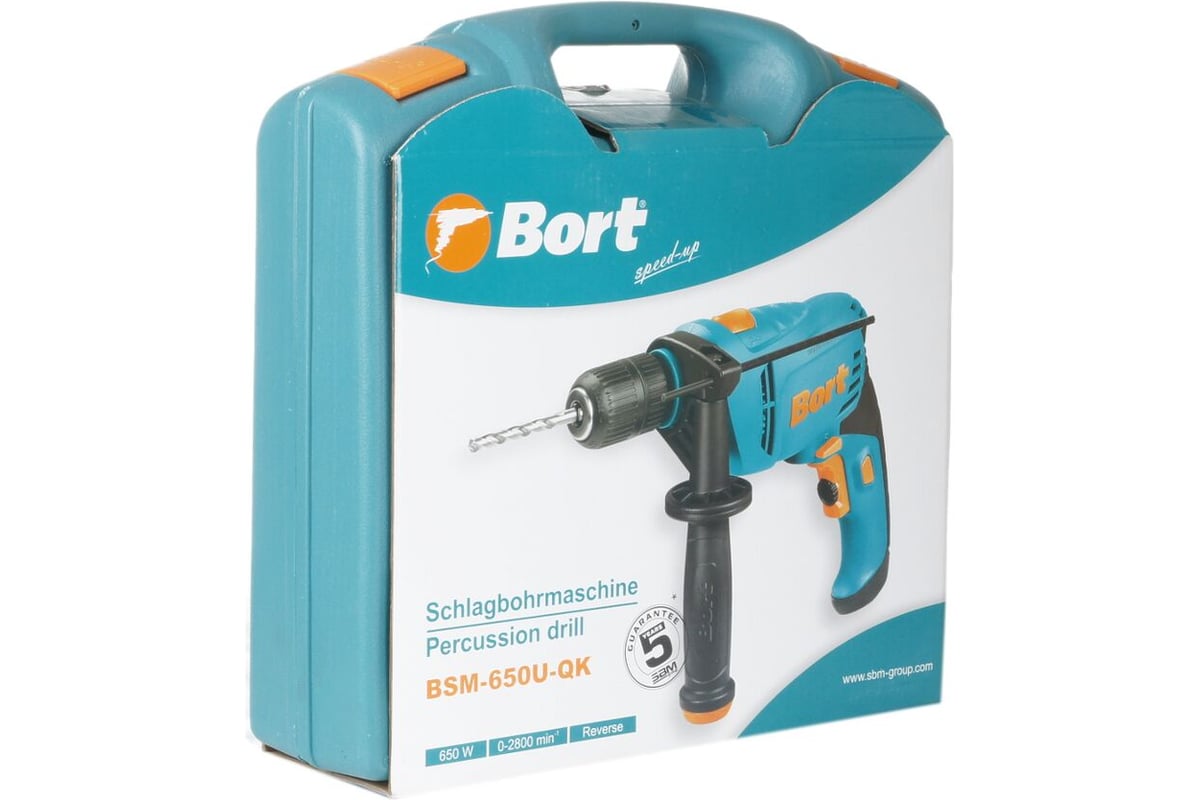 Ударная дрель Bort BSM-650U-QK 93727840