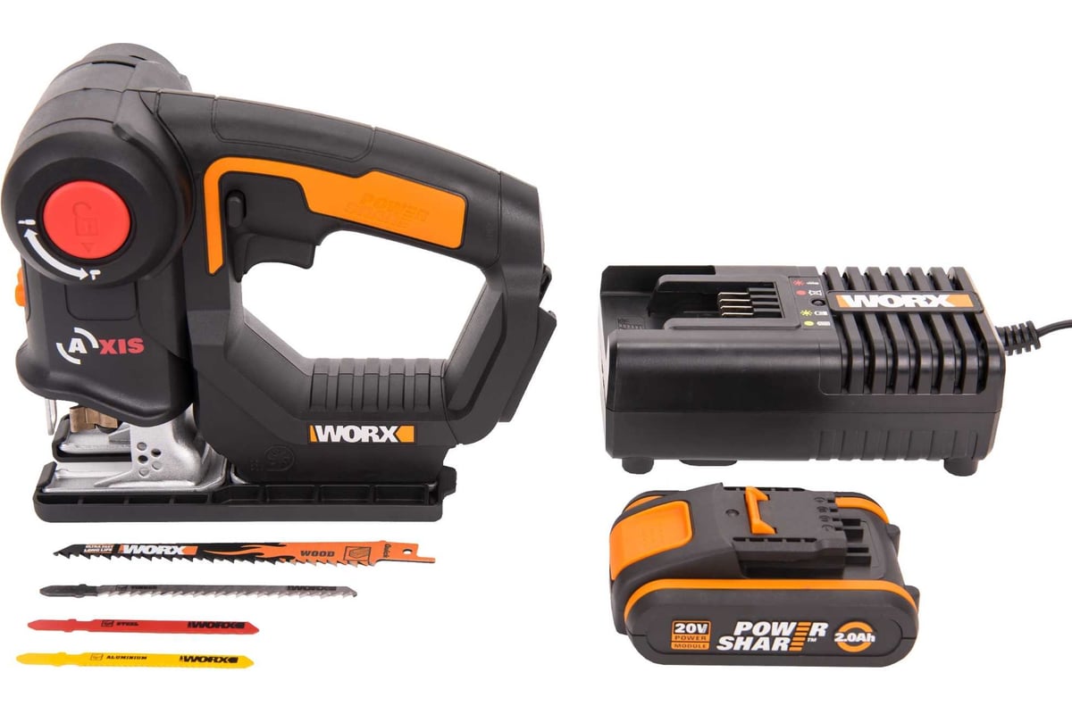 Аккумуляторный лобзик-сабельная пила Worx WX550