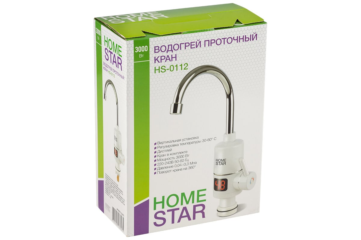 Проточный кран Homestar HS-0112 104392