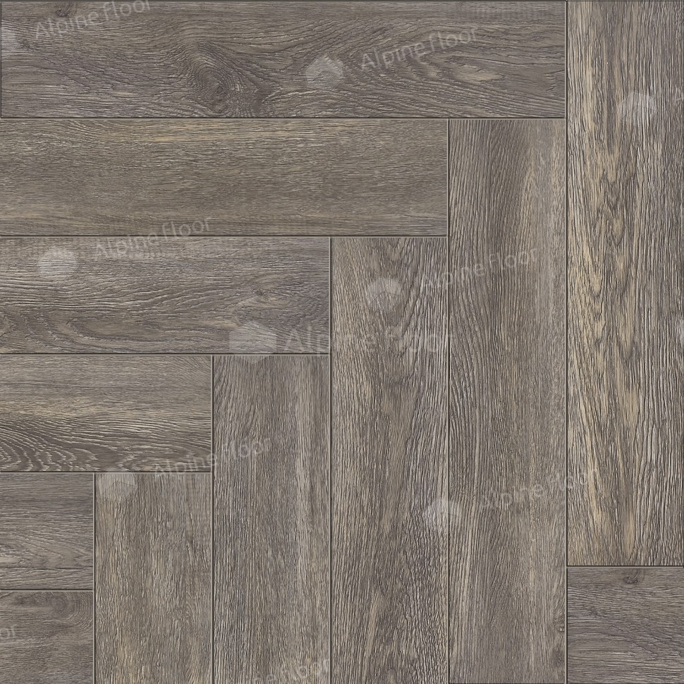 SPC ламинат Alpine Floor Parquet LVT Венге Грей 590x118x2,5 мм, ECO 16-8