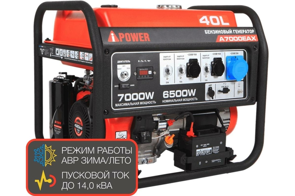 Бензиновый генератор A-iPower A7000EAX 20119