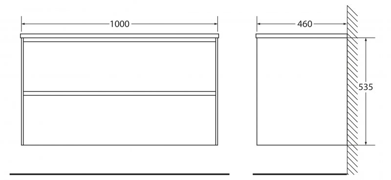 Мебель для ванной BelBagno Pietra 100 см Stone