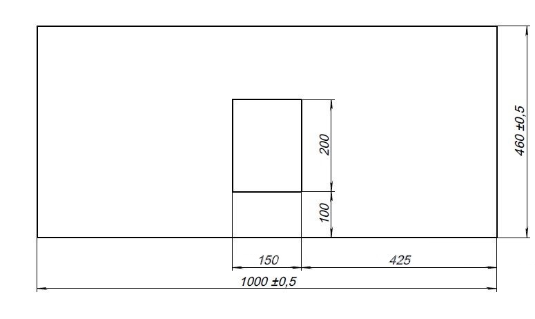 Столешница Allen Brau Infinity 100 см graphite structure, 1.21012.GR-S